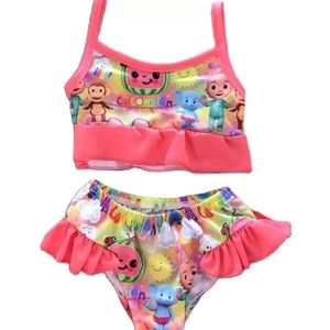 Little girls 2 piece swimsuit set (Cocomelon)